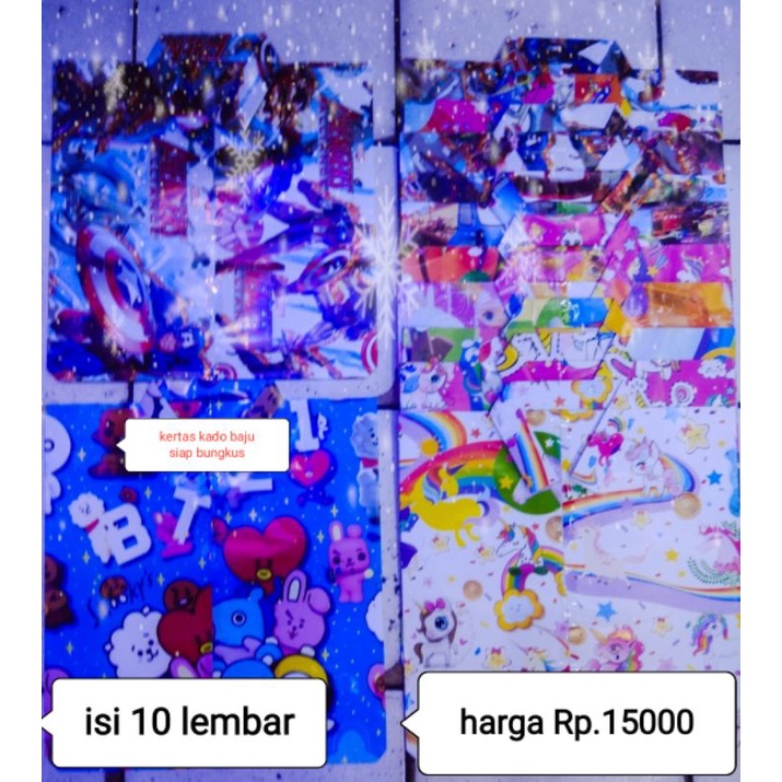 

kertas kado baju siap bungkus