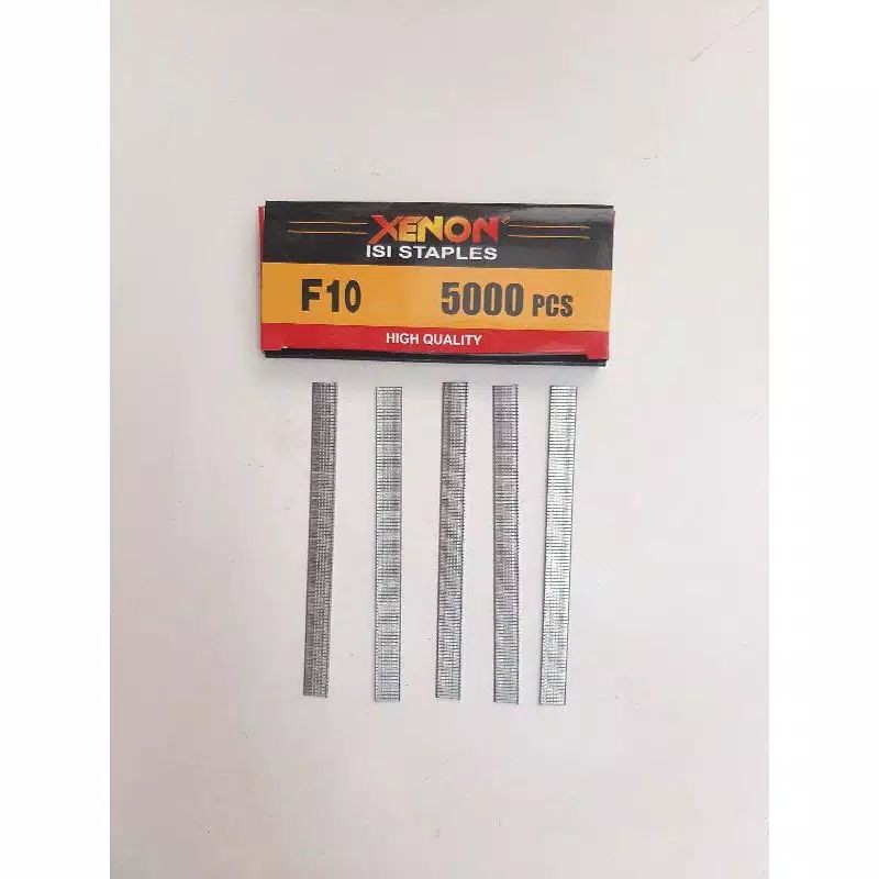 Isi Refill Staples Mesin Paku Tembak Nailer Stapler Gun T I 10mm - XENON F10 F 10