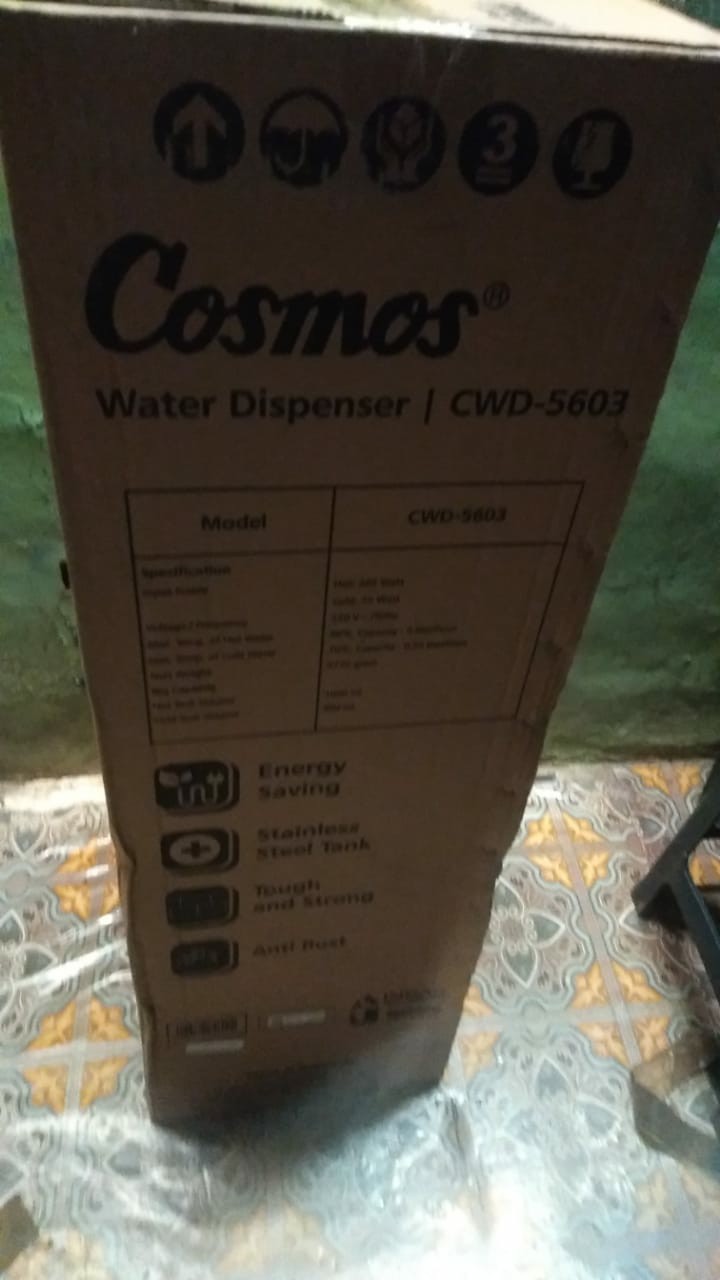 Cosmos Dispenser Tinggi 3 Keran Panas Normaldan Dingin Waterdispenser Cwd5603 Hot And Cool