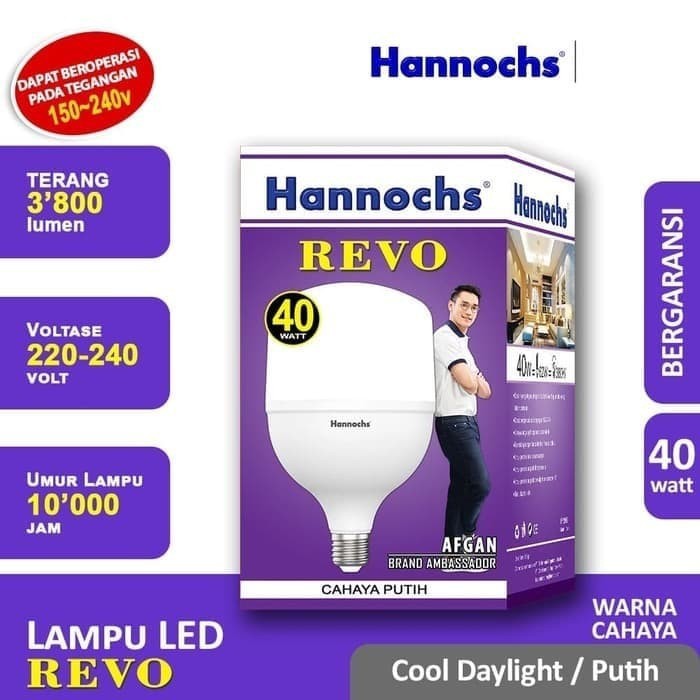 Hannochs Lampu LED Revo 40 watt cahaya Putih