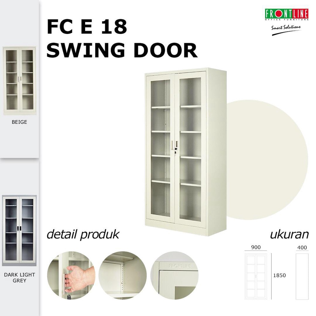 Lemari Arsip Besi FCE 18 Pintu Swing/Sliding