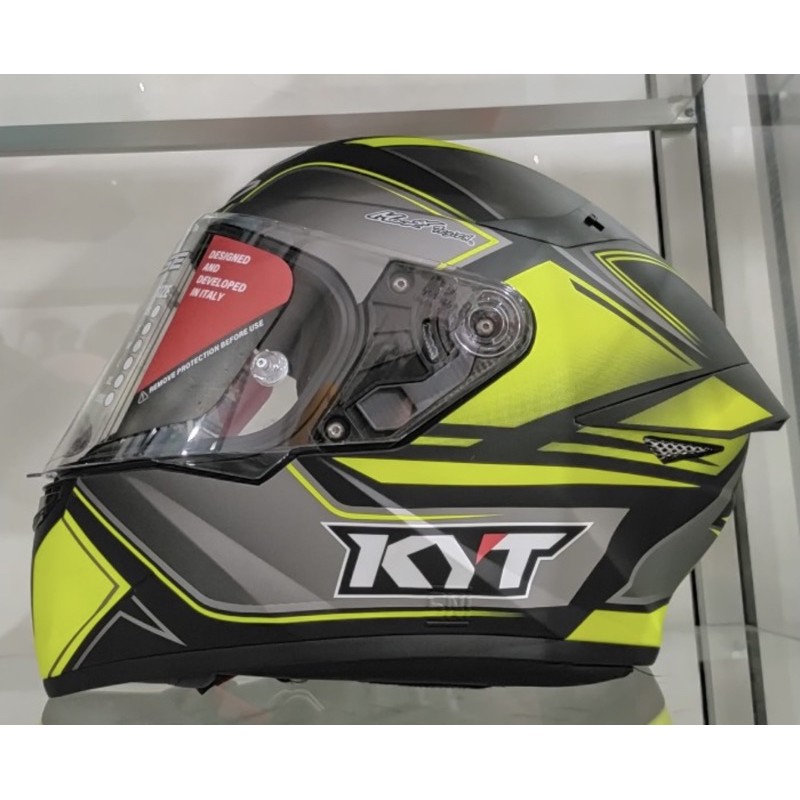 KYT TT COURSE TOURIST | HELM KYT TT COURSE TOURIST MATT YELLOW | HELM KYT TT COURSE MATT COOL GREY