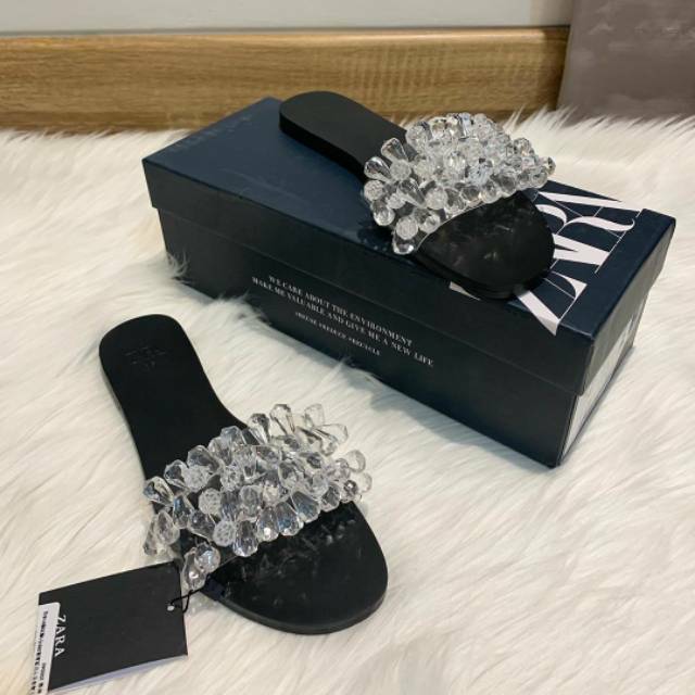  SANDAL  SLOP ZARA  ORIGINAL SANDAL  FLAT WANITA  ZARA  ORI 