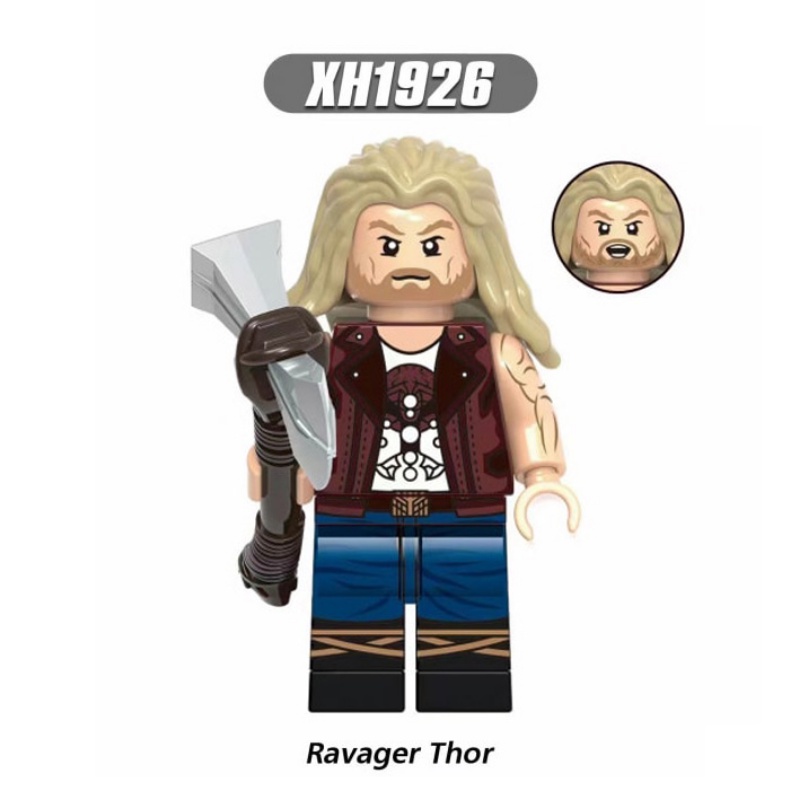 KORG X0339 Mainan Balok Bangunan Mini Figure Model Thor Janester Valkyrie Marvel Love and Thunder Untuk Hadiah