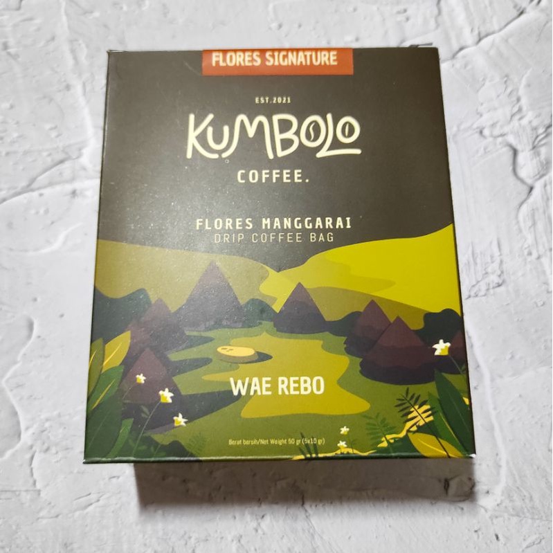 

Kumbolo Coffee Flores Signature 1 Dus Isi 5 Dripbag Coffee - Flores Manggarai - Wae Rebo