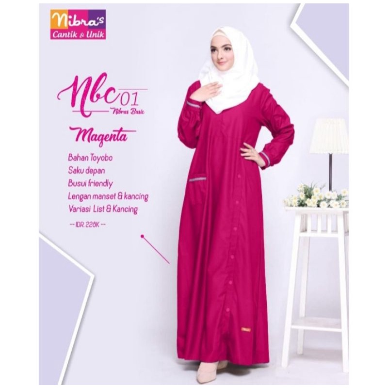 NBC 001 MAGENTA/BAJU NIBRAS ORIGINAL NYAMAN DIPAKAI