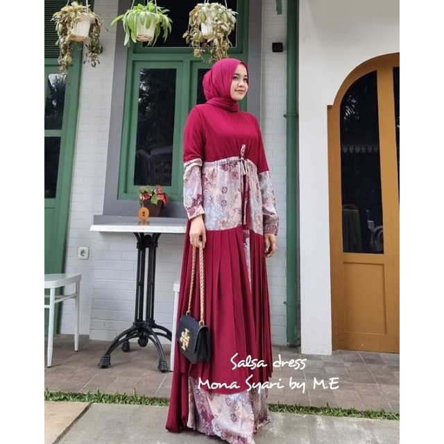 SALE SALSA DRESS ORIGINAL MONA SYARI'I BY ME