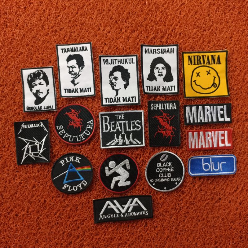 Patch bordir Nirvana mini premium legend musik best quality terlaris