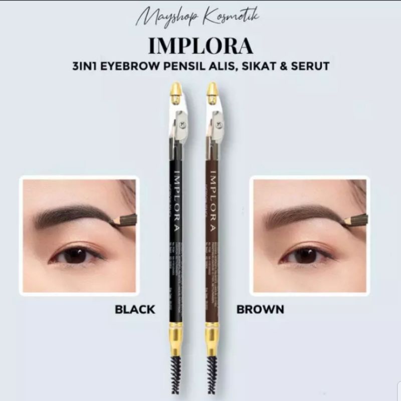 [COD]Pensil Alis Implora 3in1