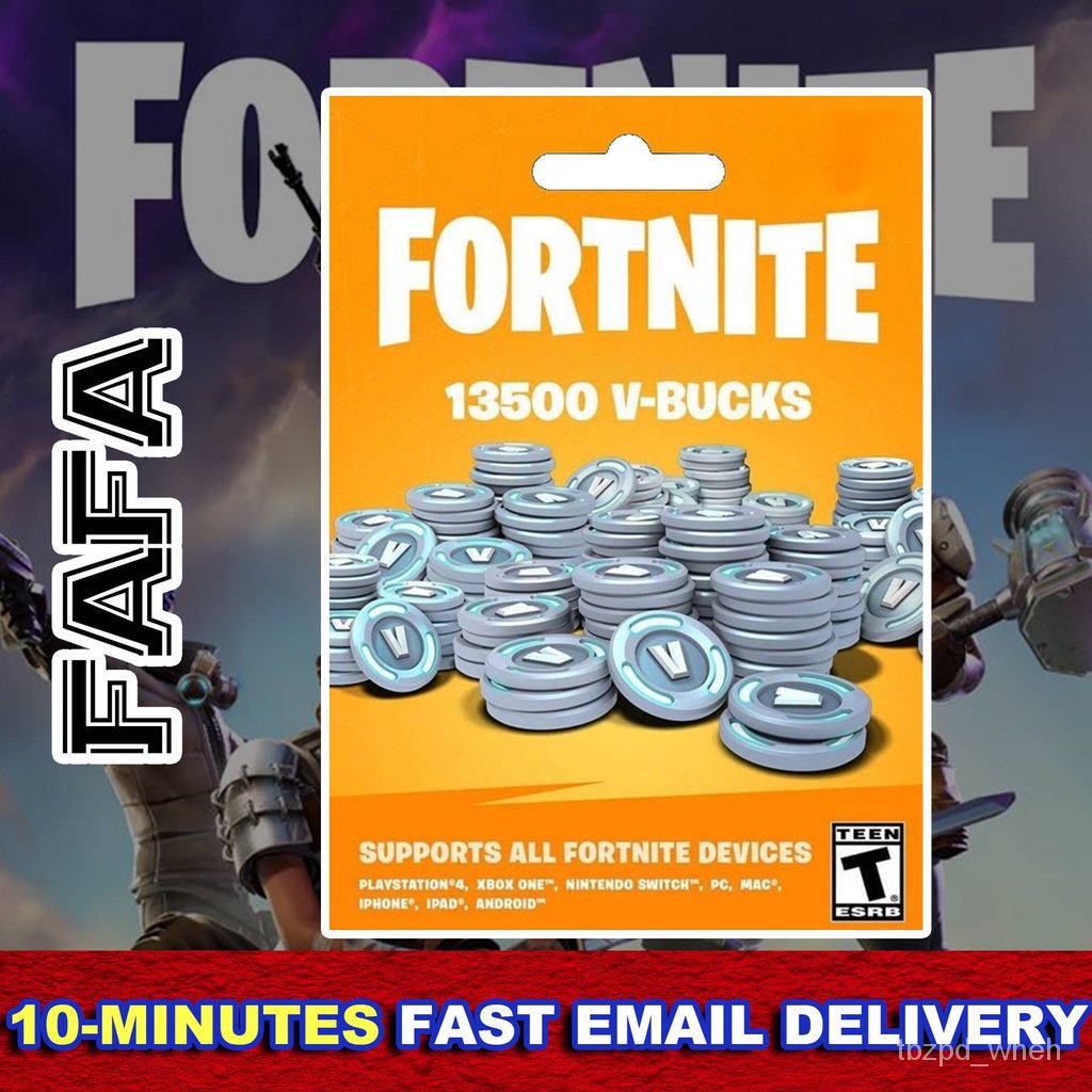 5 Minutes Fast Delivery Fortnite Vbucks V Bucks Gift Card Code Pin Shopee Indonesia