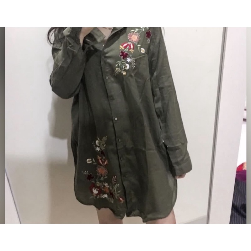 kemeja stradivarius tunik stradivarius