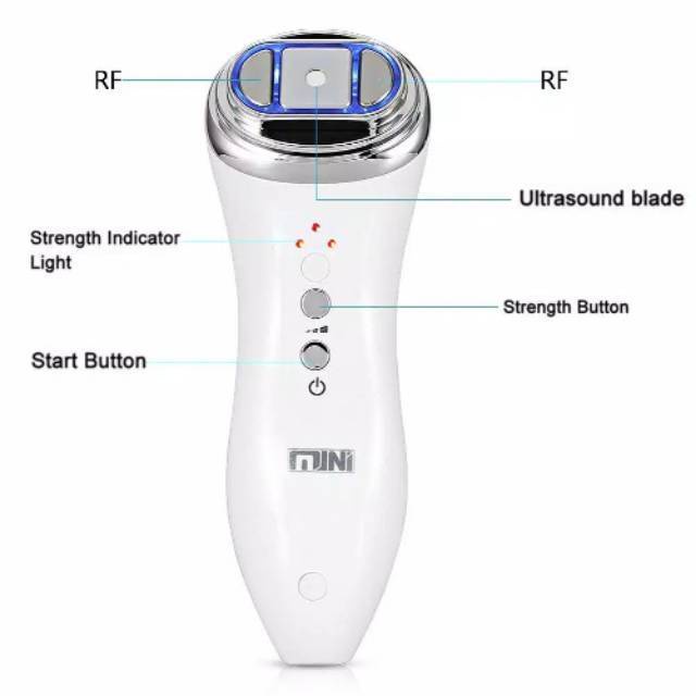 Mini rf hifu alat ultrasound radio frequency rf 2in1 detox anti aging kerut kantung mata Mko