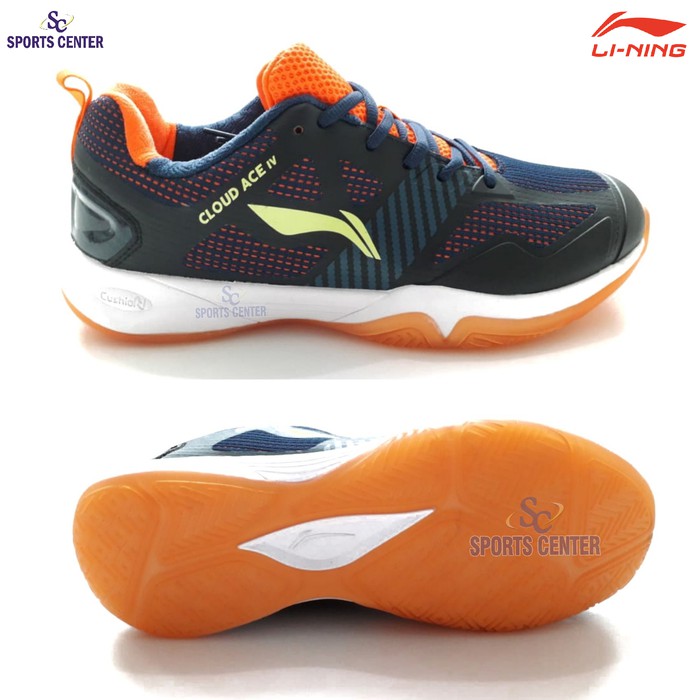 New  Sepatu Badminton Lining Cloud Ace IV AYTP 085 / AYTP085 Navy Limited