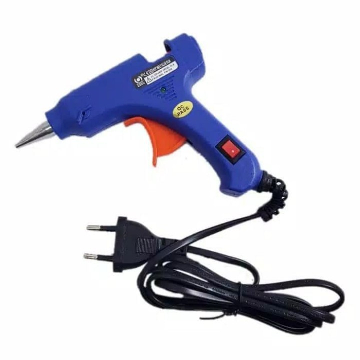 GLUE GUN KECIL 20 WATT ON OFF / tembakan lem kecil / Alat LEM TEMBAK KECIL