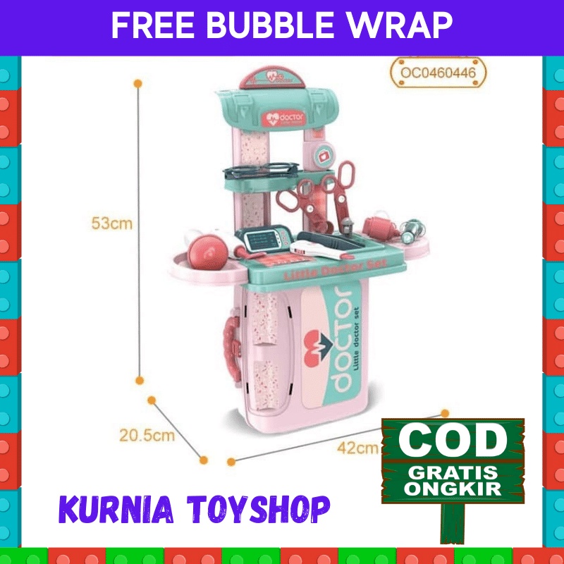 Dokter Dokteran Mainan Anak Anak Perempuan Permainan Doctor Lengkap Bermain Alat Medis Medical Set P