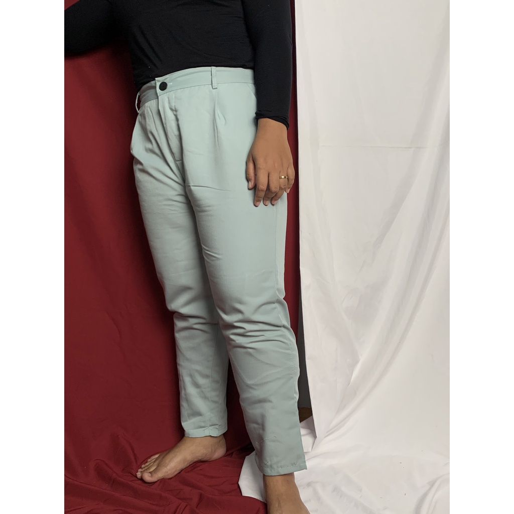 HOPYLOVY JUMBO Celana Baggy Pants Wanita Jumbo Premium / Celana Bahan Panjang Wanita Muat Sampai 100KG