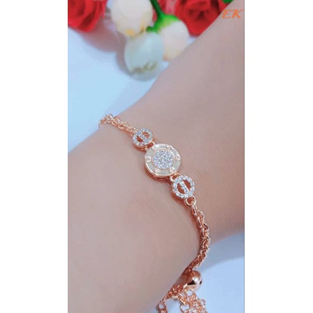 Fourfashion Gelang Rantai Xuping Motif Cartir Kekinian Hh133