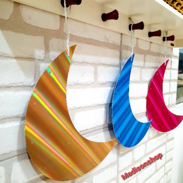 Hiasan Lebaran Dekorasi Idul Fitri Gantungan Bulan Sabit Murah Kecil