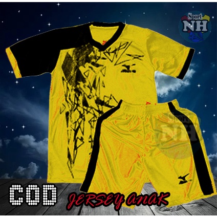 Baju Jersey Kaos Bola Futsal Anak Laki Laki Perempuan Terbaru