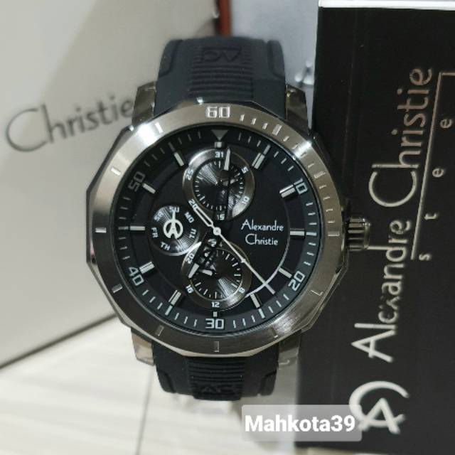 Jam tangan pria Alexandre Christie Ac 6552 MF Black