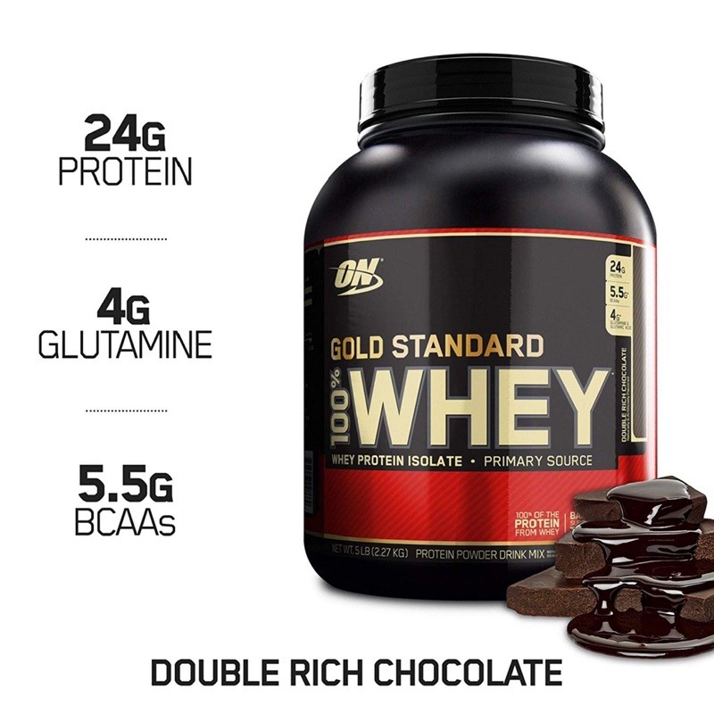 ON WHEY GOLD STANDARD 5 LBS OPTIMUM NUTRITION SUPLEMEN SUSU WHEY FITNES FITNESS PROTEIN TINGGI GYM