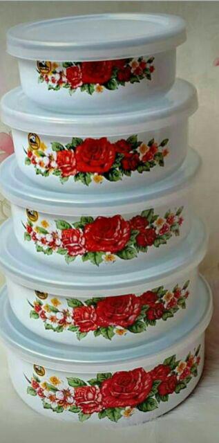 Mixing Bowl 5 Susun / Mangkuk Susun 5 Pcs Motif / mixing