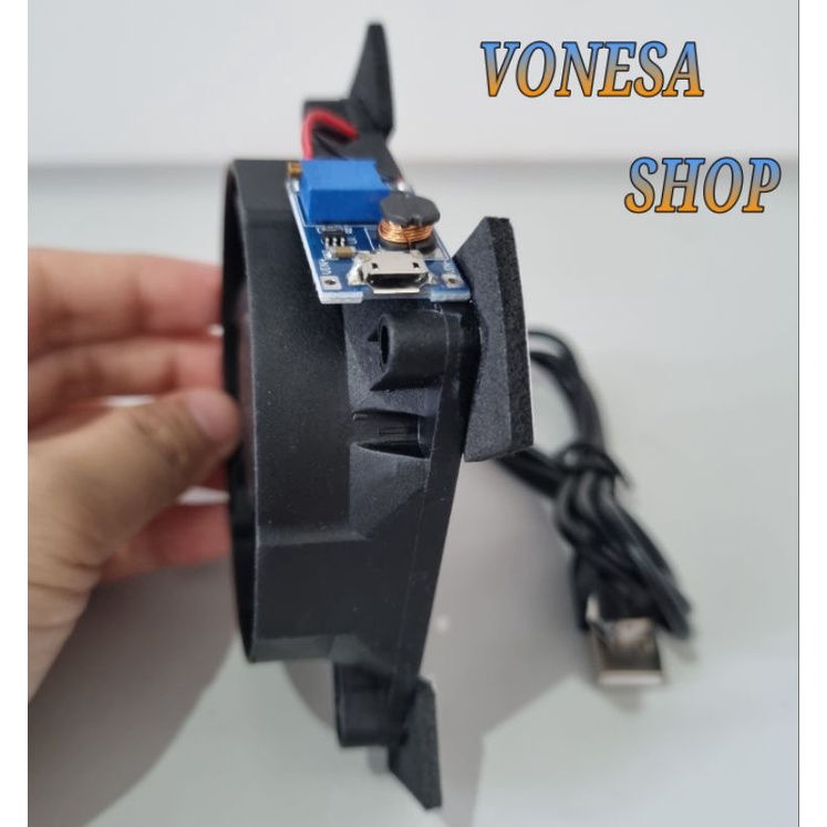 Kipas usb pendingin modem stb tv box router wifi 8cm di tempel di atas perangkat Cooling fan cooler
