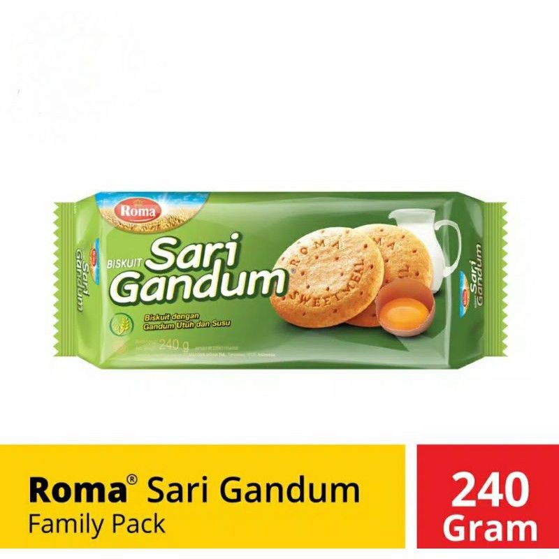 

ROMA SARI GANDUM BISKUIT ORIGINAL 240 GRAM