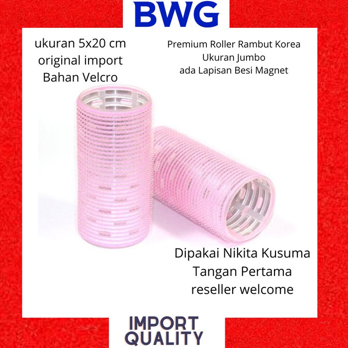 Roll Rambut Korea Rol Rambut Besar ukuran Jumbo Hair Curler Poni