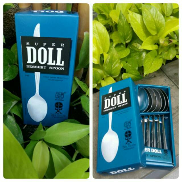 Sendok makan stainless merk super doll (per lusin)