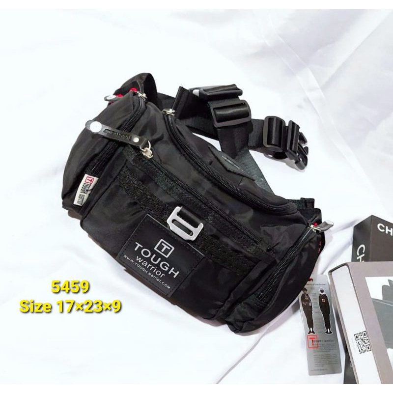 TAS WAIST BAG PRIA TOUGH WARRIOR ( KODE 5459 ) / KUALITAS IMPORT