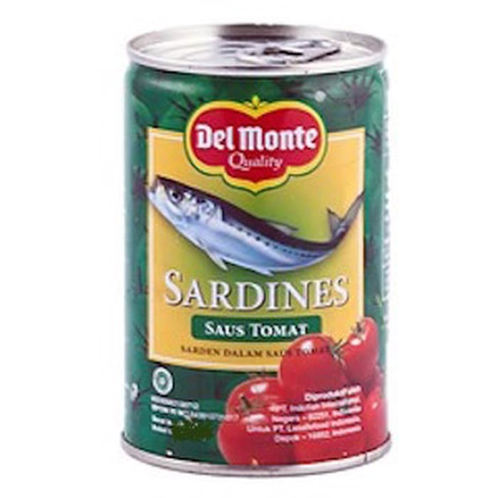 

SARDEN KALENG DEL MONTE 155 GR SAUS TOMAT SAUS CABE SARDINES