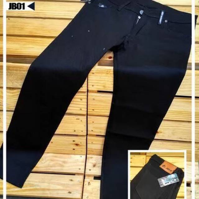 CELANA JEANS HITAM STRECH PREMIUM