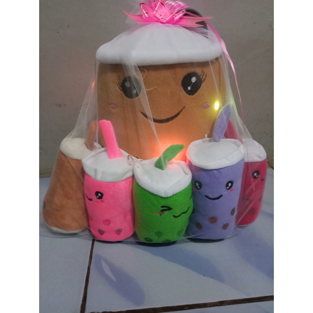 Boneka boba menyala viral tiktok, boba beranak 5 murah