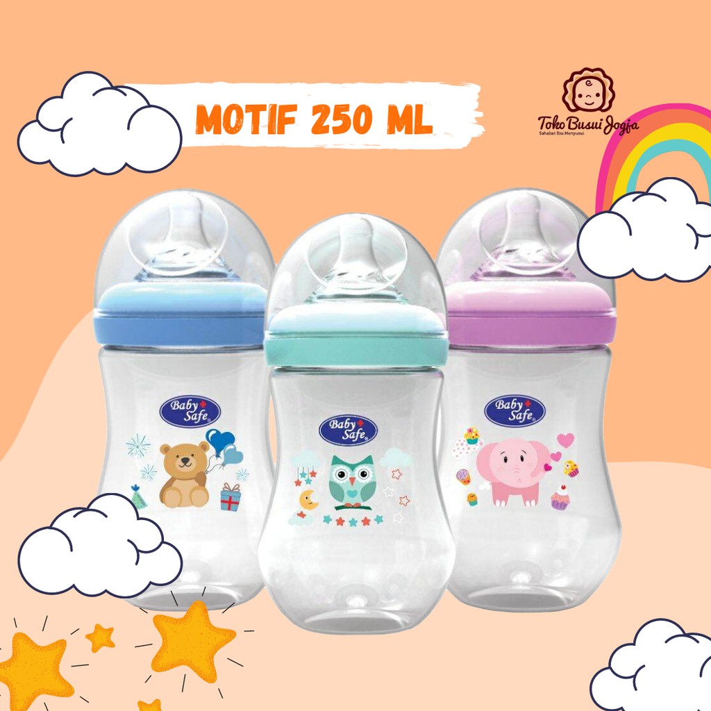 Botol Susu Baby Safe WN Wideneck 125 250 ml Asi Bayi WN001 WN002 WNS01 WNS02 WN04 WNS WN04 WN06