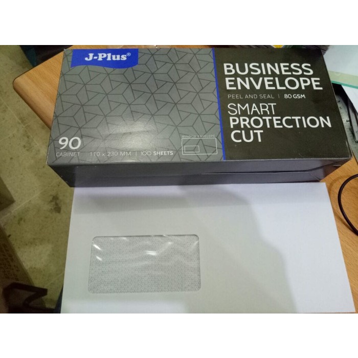 

MENYURAT-SURAT- AMPLOP PUTIH JENDELA KIRI / AMPLOP WINDOW NO.90 JPLUS BIRU -SURAT-MENYURAT.