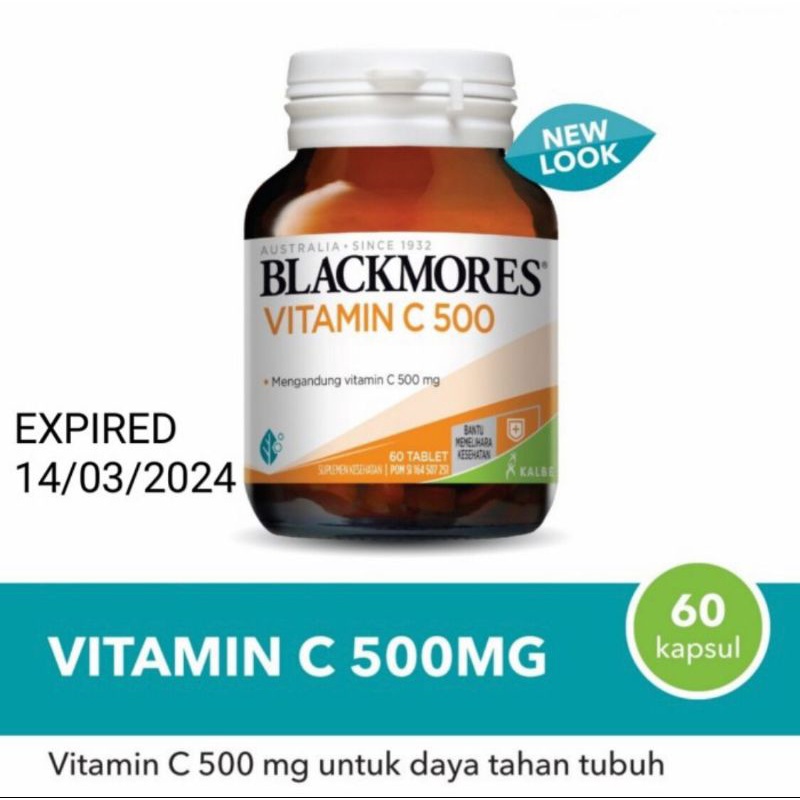 Blackmores Vitamin C 500 isi 60 Expired Terbaru