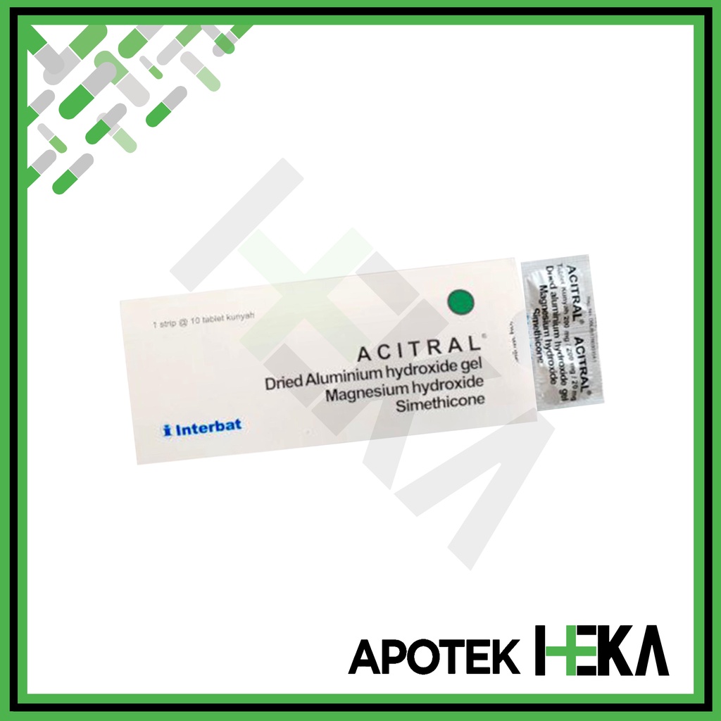 Acitral Tablet Strip isi 10 - Obat Asam Lambung (SEMARANG)