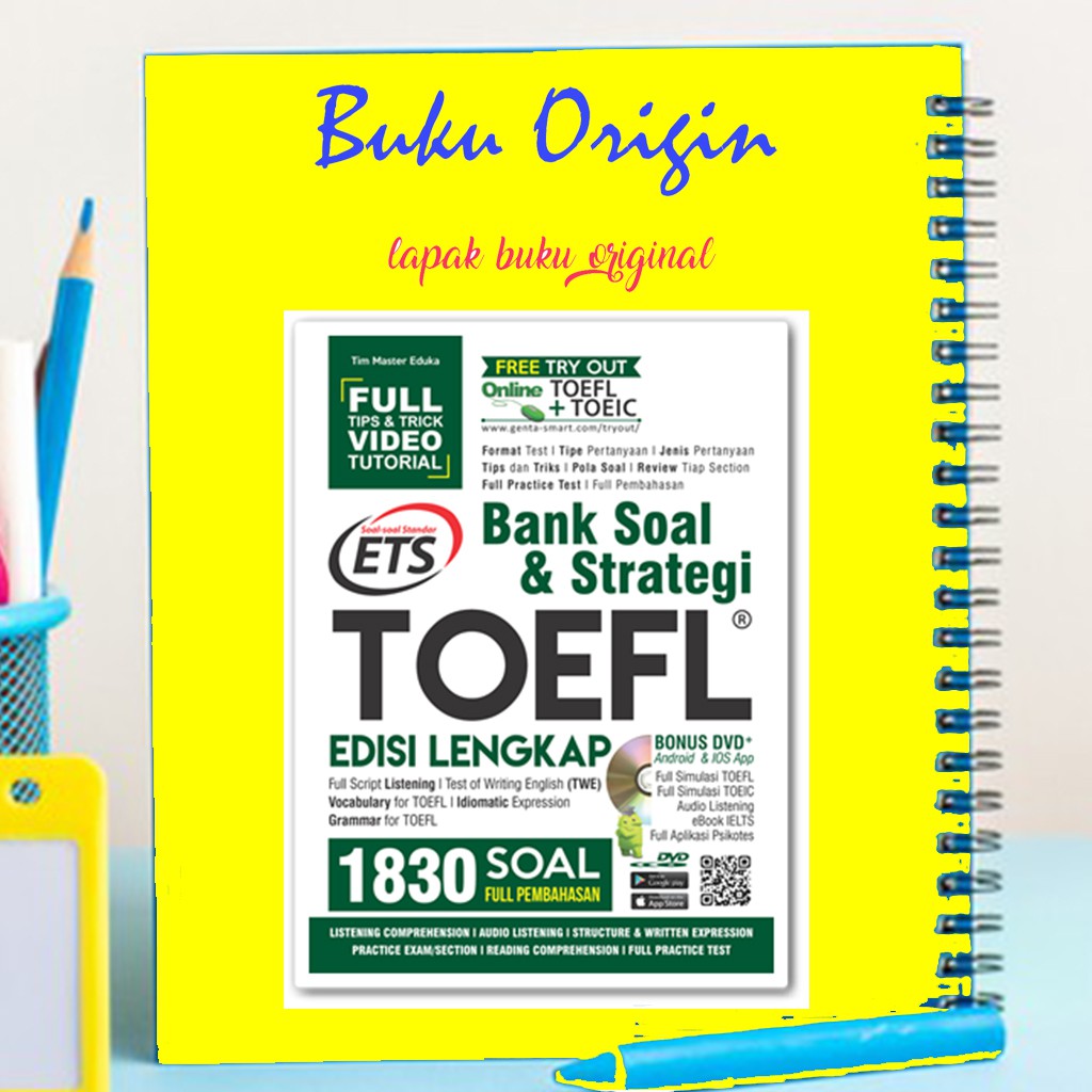 BUKU TOEFL BANK SOAL & STRATEGI TOEFL BUKU TES TOEFL BUKU TOEIC