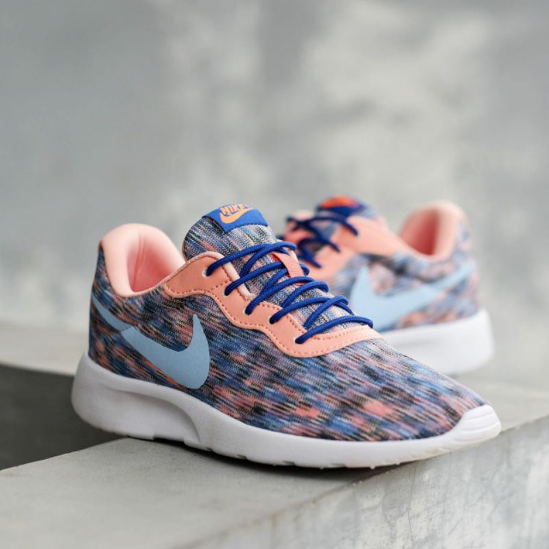 Jual Nike Tanjun Blue Peach Motif (100 