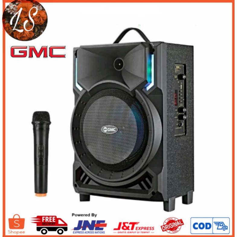 Speaker Portable GMC 897H 8inch / Speaker Bluetooth Karaoke