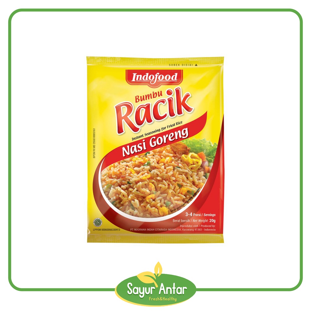 

Bumbu Racik Nasi Goreng Indofood 1 Pcs | Sayur.Antar | Free Ongkir Bandung Cimahi