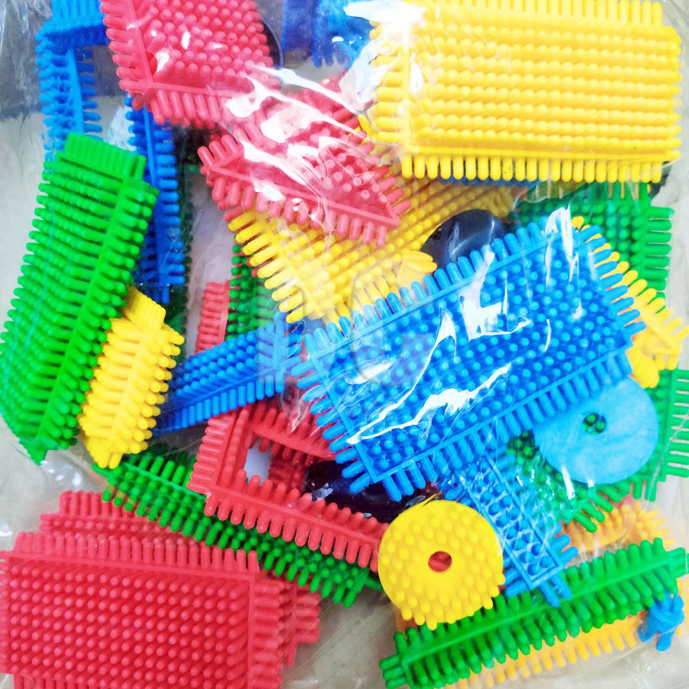 Blocks Puzzle UNIK Impor BESAR BANYAK Type F Mainan Edukasi DIY Bricks Lego Bahan TEBAL dg Tutorial