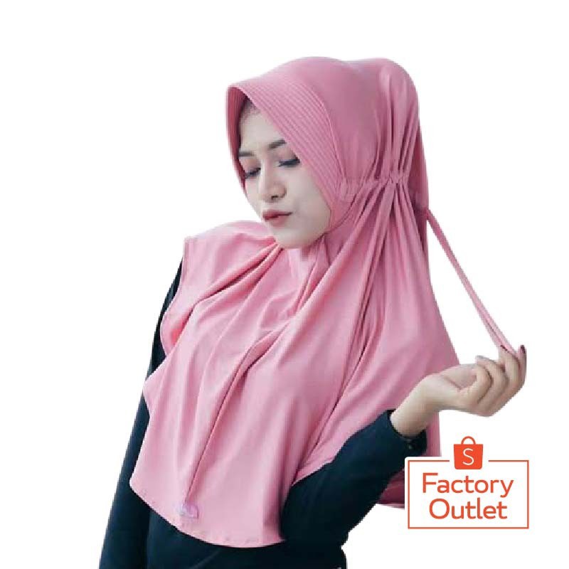 ( 1KG = 12PCS ) SERUT JOKOWI HIJAB JILBAB KHIMAR INSTANT BERGO KERUDUNG SEGIEMPAT