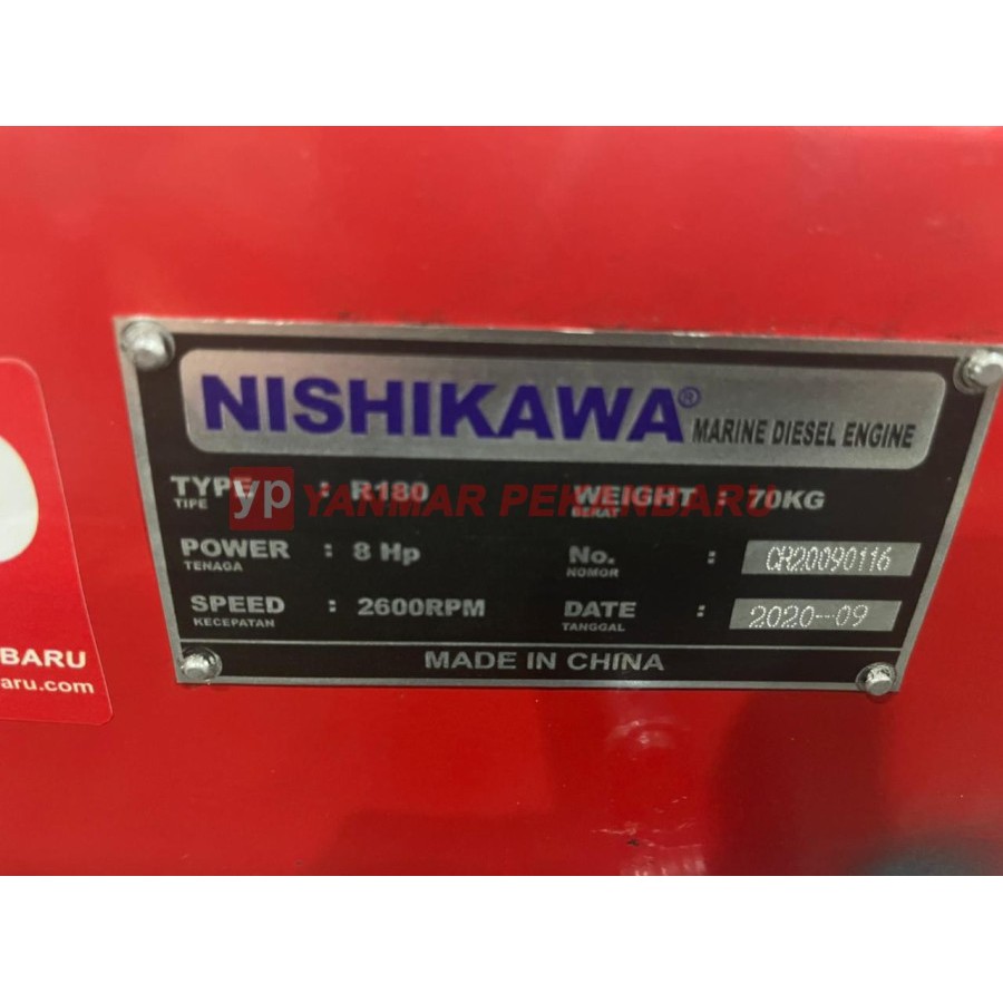 Mesin Diesel / Engine Diesel R 180 NISHIKAWA