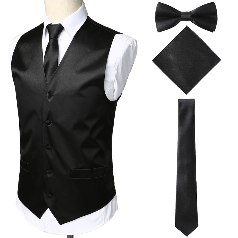 black suit vest