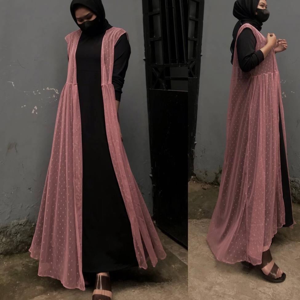 X6X6 outer lace / outer tile / outer panjang / outer brukat / outer tile kondangan / outer brokat ko