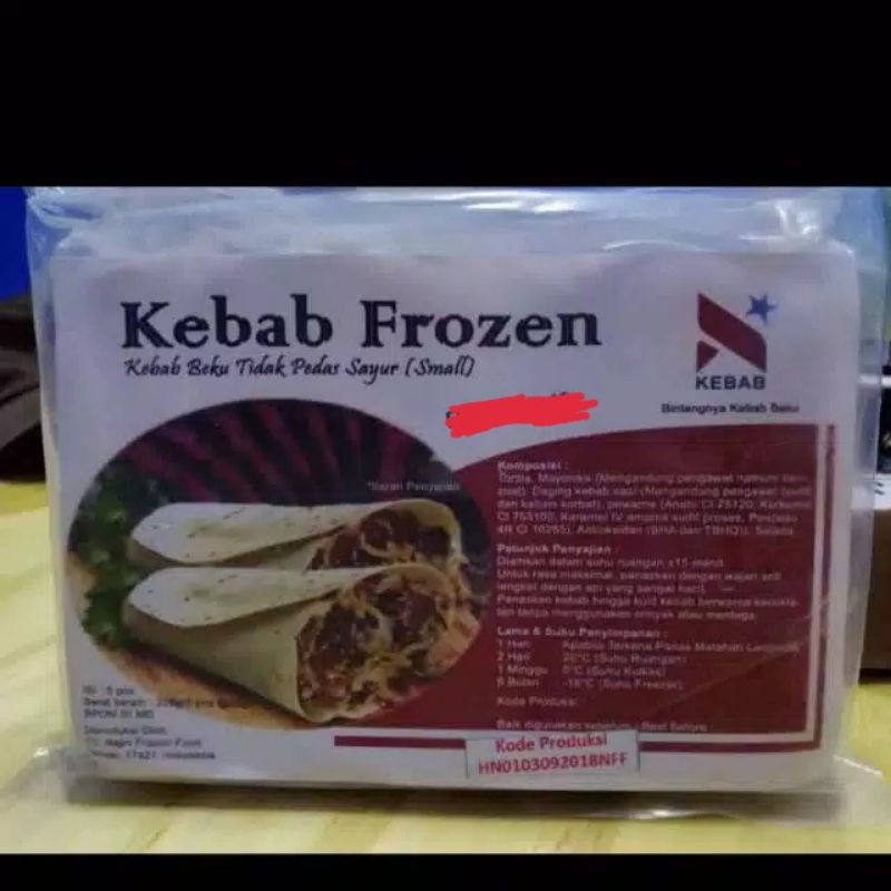 

Kebab frozen Halal MUI