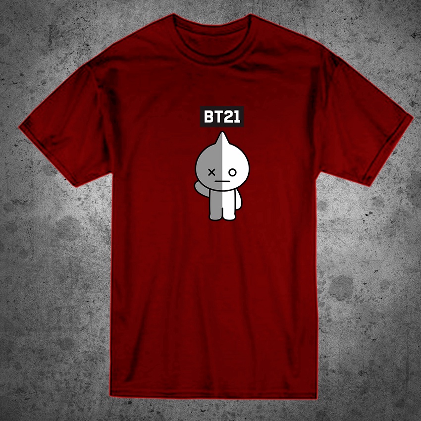 KAOS DISTRO pria terbaru &quot;BT21 BONEKA&quot;