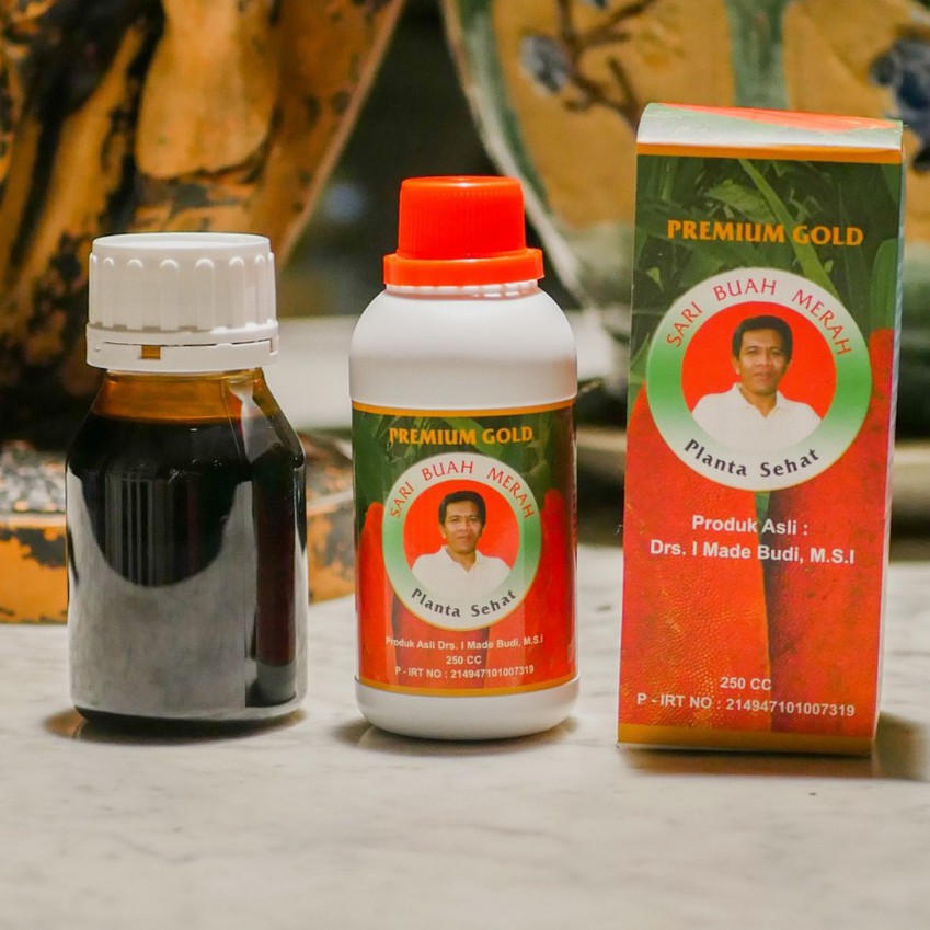 Sari Buah Merah Papua 150ml + Madu Kina Asli